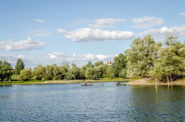 Ulusal Park 'ın güzel panoramik manzarası - Sodros, yaz sonundan önce.