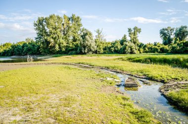 Ulusal Park 'ın güzel panoramik manzarası - Sodros, yaz sonundan önce.