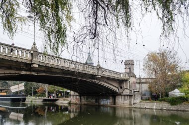 Timisoara, Romanya - 29 Ekim 2016: Romanya 'daki şehir parkı.