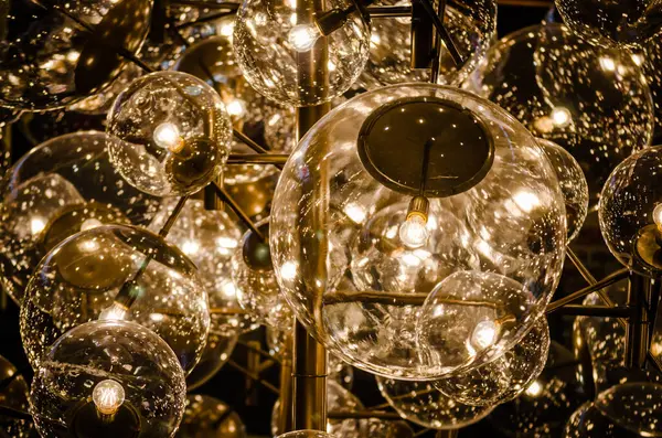 Timisoara, Romania - October 29, 2016: Chandelier of the shopping center in the city of Timisoara.