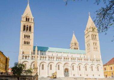 Pecs, Hungary - October 06, 2018: Basilica Of St. Peter & St. Paul, Pecs Cathedral In Hungary.