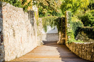 Pecs, Hungary - October 06, 2018: The Barbican, the 15th century bastion in Pecs, Hungary.