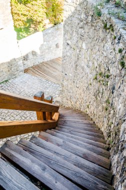 Pecs, Hungary - October 06, 2018: Bronze bust of Itvan Szechenyi in front of government buildings in Pecs, Hungary.
