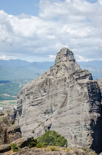 stock image View of the specific rocks of Mount Meteor in Greece.