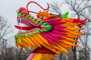 Traditional lanterns on display at the Chinese Light Festival in Novi Sad.