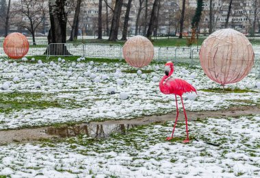 Traditional lanterns on display at the Chinese Light Festival in Novi Sad.
