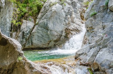 Yunanistan 'ın Litochoro kasabası yakınlarındaki Olimpos Dağı' nda 