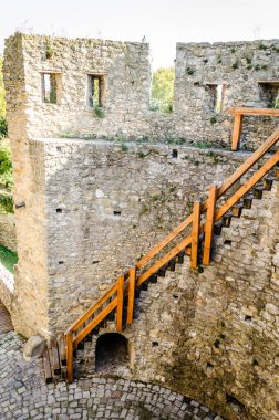 Pecs, Hungary - October 06, 2018: The Barbican, the 15th century bastion in Pecs, Hungary.