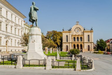 Pecs, Hungary - October 06, 2018: Statue Of Lajos Kossuth In Pecs, Hungary.