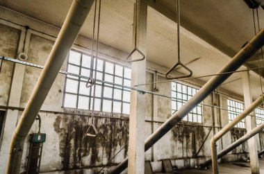 Srbobran is a town in Serbia. View of the interior of the mill building in Srbobran.