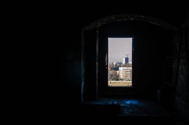 Novi Sad, Serbia. January 15, 2023.The walls of the Petrovaradin fortress in winter without snow.