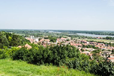 Sremski Karlovci Katedrali 'nin panoramik görüntüsü.