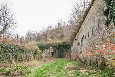 Savoy Prensi Eugene 'in Petrovaradin Kalesi, Novi Sad, Sırbistan' daki manzarası.