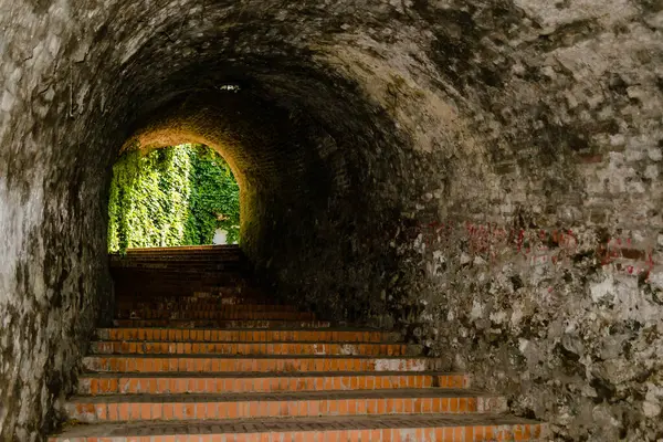 Petrovaradin kalesinin üst kısmına erişim.