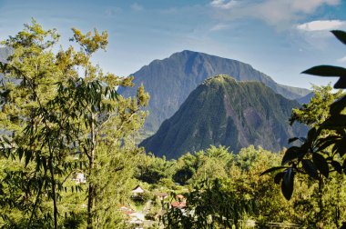 beautyful view on the scenery of cirque de mafate