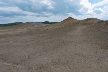 A mud volcano in Romania near the village of Berca Paclele Mici 