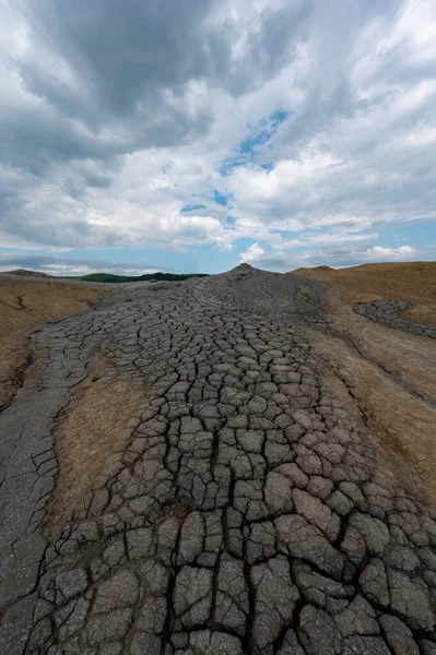 A mud volcano in Romania near the village of Berca Paclele Mici 