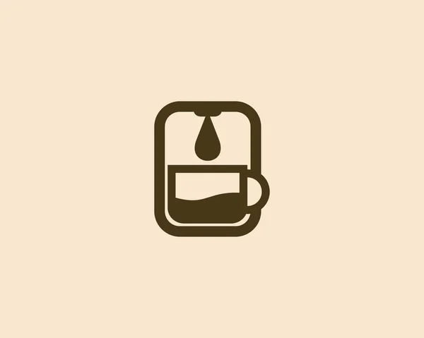 Wektor Ilustracji Logo Biznesu Kawy Kawiarnia Restauracja Kawiarnia Emblematy Ikona — Wektor stockowy