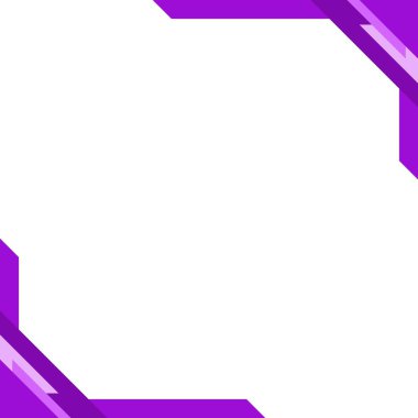 Çevrimiçi reklam için Sosyal Medya Postası şablonu. Basit soyut modern zarif çerçeve kenarı.