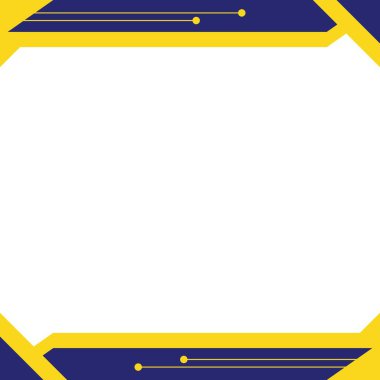 Çevrimiçi reklam için Sosyal Medya Postası şablonu. Basit soyut modern zarif çerçeve kenarı. Dijital pankart tasarımı