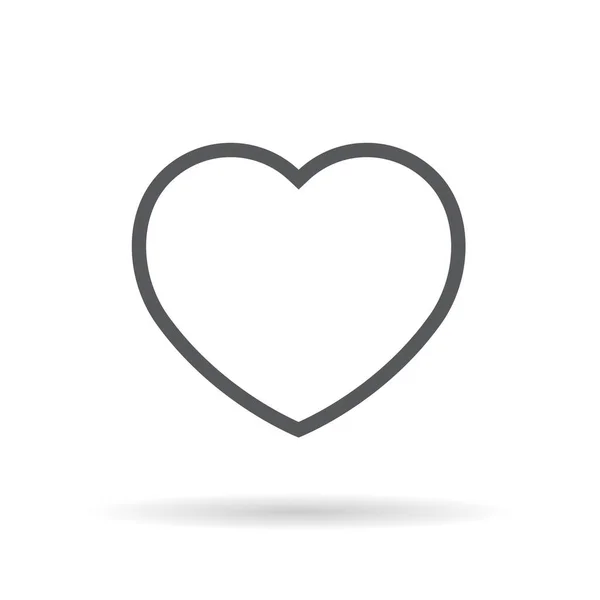 Вектор Иконки Любви Выделен Белом Фоне Сердце Любовник Символ Любви — стоковый вектор