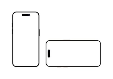 Model için akıllı telefon vektörünü arıyorum. Düz biçimli cep telefonu işareti sembolü