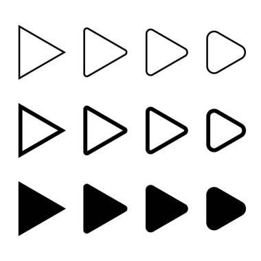 Değişim biçimi olarak düğme vektörünü oynat. Video ögeleri