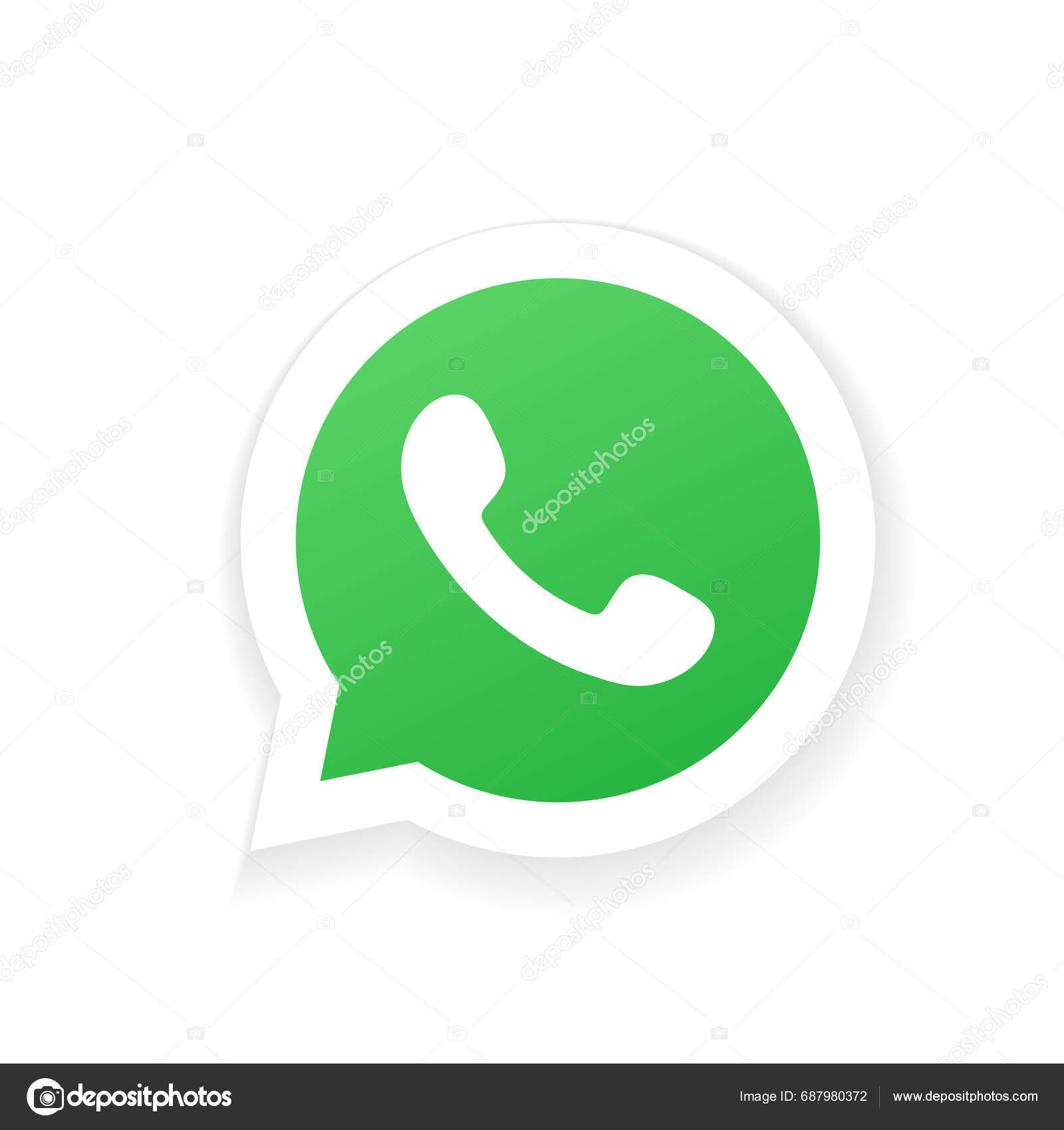 Whatsapp Logo Icon Vector Flat Style Social Media App Stock Vector by  ©Elsa.Nura 687980372