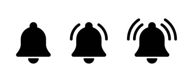 Bildirim zil simgesi genel olarak ayarlandı. Uyarı, alarm konsepti