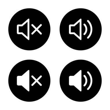 Siyah çemberdeki ses ve hoparlör simgesini kapat