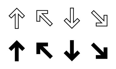 Yukarı ve aşağı ok simgesi genel tasarım olarak ayarlandı. Yukarı ve aşağı işaret sembolü