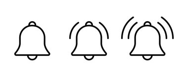 Zil simgesi satır biçiminde ayarlandı. Bildirim işareti sembolü