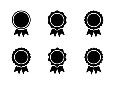 Ödül rozeti koleksiyonu. Ödül, madalya sembolü