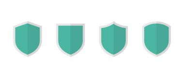 Koruma, koruma ikonu düz dizayn edildi. Savunma, güvenlik işareti işareti