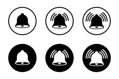 Çan simgesi siyah daireye ayarlandı. Alarm anımsatıcı işareti simgesi