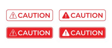 Uyarı metni, tehlike uyarısı simgesi düz stil