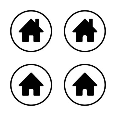 House, ev ikonu daire çizgisine ayarlandı. Ana sayfa işaret sembolü