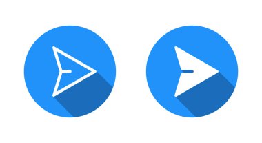 Uzun gölgeli mesaj simgesi gönder. İşaret simgesini paylaş