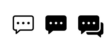 Konuşma balonu, mesaj simgesi genel olarak ayarlandı. Sohbet, yorum, SMS işareti