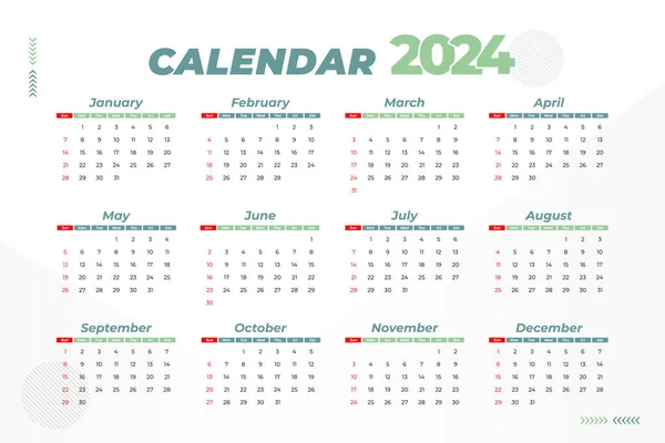 Le Modèle De Calendrier Annuel De Style 3d 2024 Organise Des événements Ou  Un Vecteur De Vacances