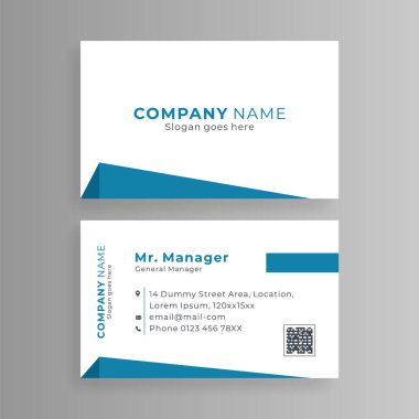 Two side business card design template