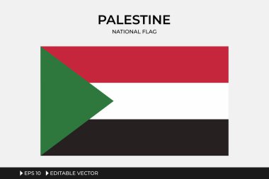 Filistin Ulusal Bayrak İllüstrasyonu