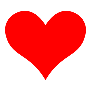 siyah aşk kalp simgesi