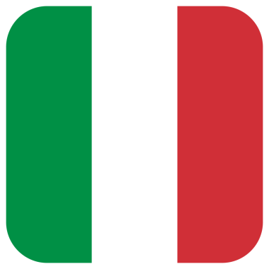 Şeffaf Arkaplan ile İtalya Meydanı Bayrağı