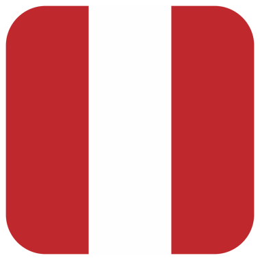 Şeffaf Arkaplan ile Peru Meydanı Bayrağı