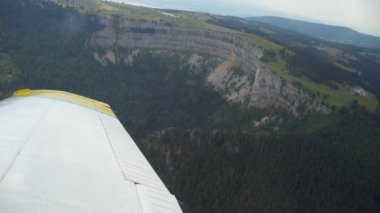 beautiful view of jungle from aircraft window
