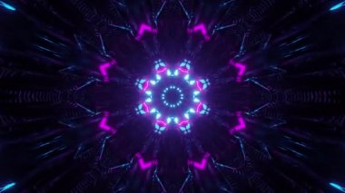 soyut arkaplan, renkli kaleydoskop simetrik şekiller