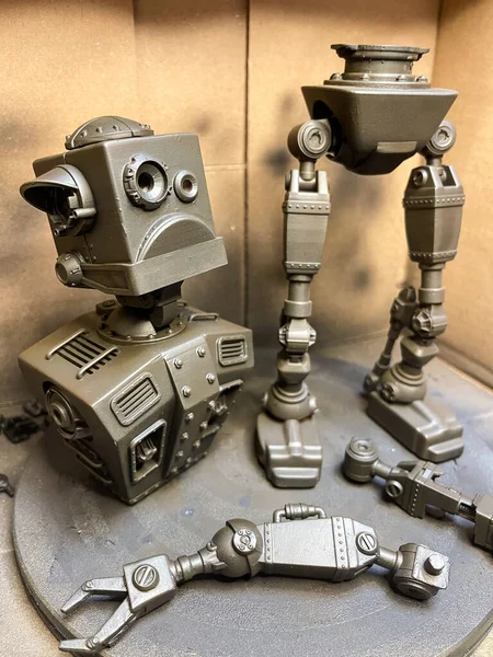 Reçine Yazıcısı Olan Bir Robot Yapmak Telifsiz Stok Imajlar