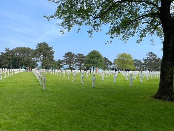Omaha Beach American Cemetery Colleville Sur Mer Normandy Γαλλία — Φωτογραφία Αρχείου