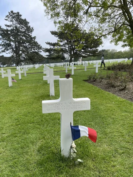 Cemitério Americano Omaha Beach Colleville Sur Mer Normandia França Imagens De Bancos De Imagens Sem Royalties